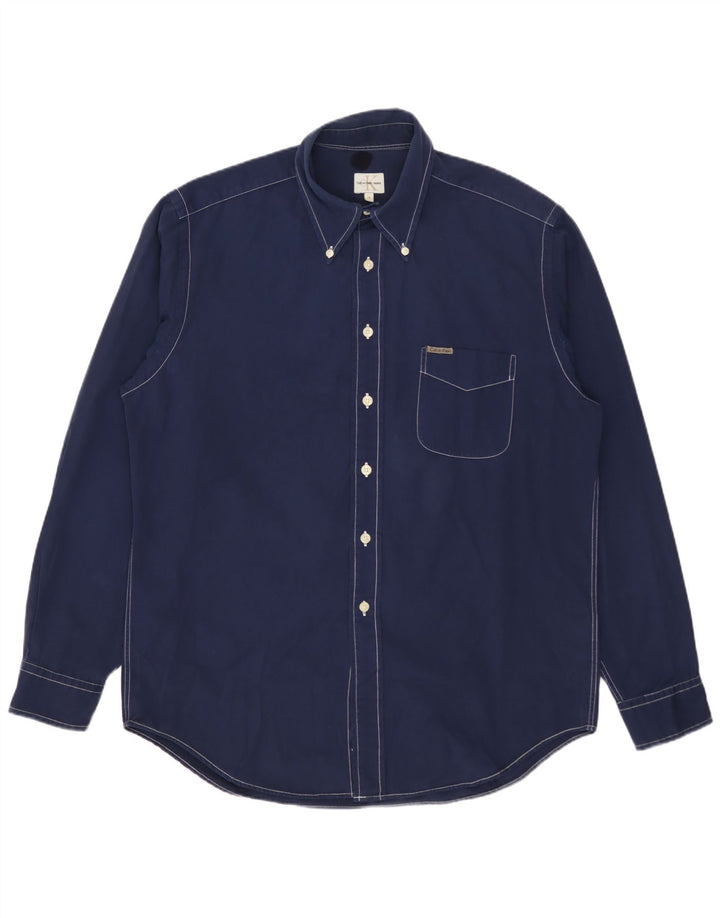 Calvin Klein Jeans Chemise Homme Bleu Marine Moyen