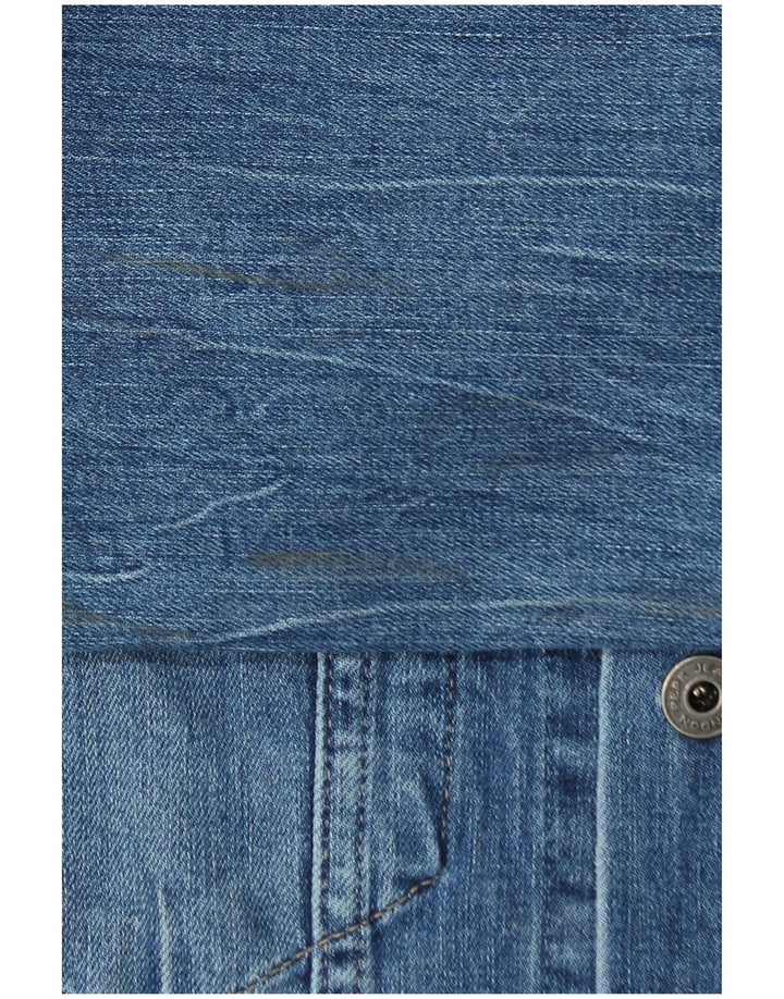 PEPE Jeans Veste en jean pour homme UK 40 Large Bleu Coton