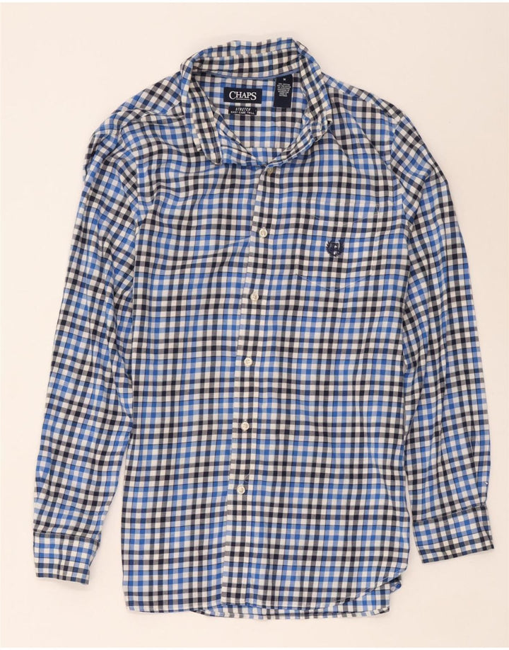 Chaps Chemise Homme Bleu Moyen Carreaux Coton