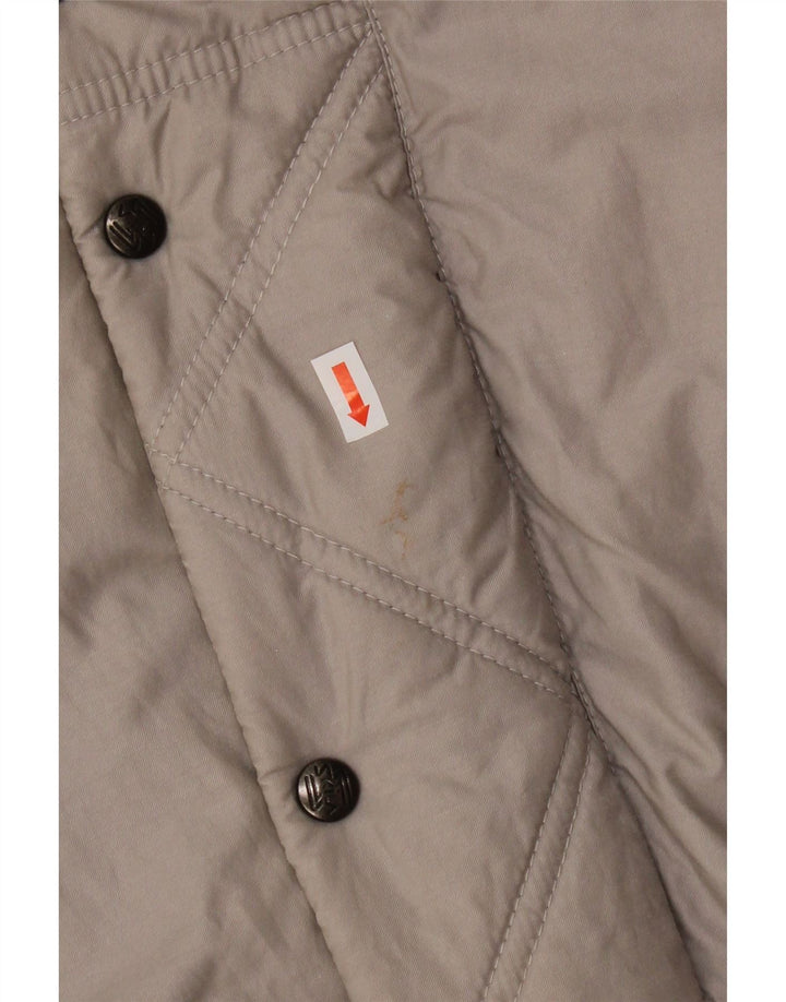 Skila Veste matelassée à capuche pour homme EU 50 Large Gris Coton
