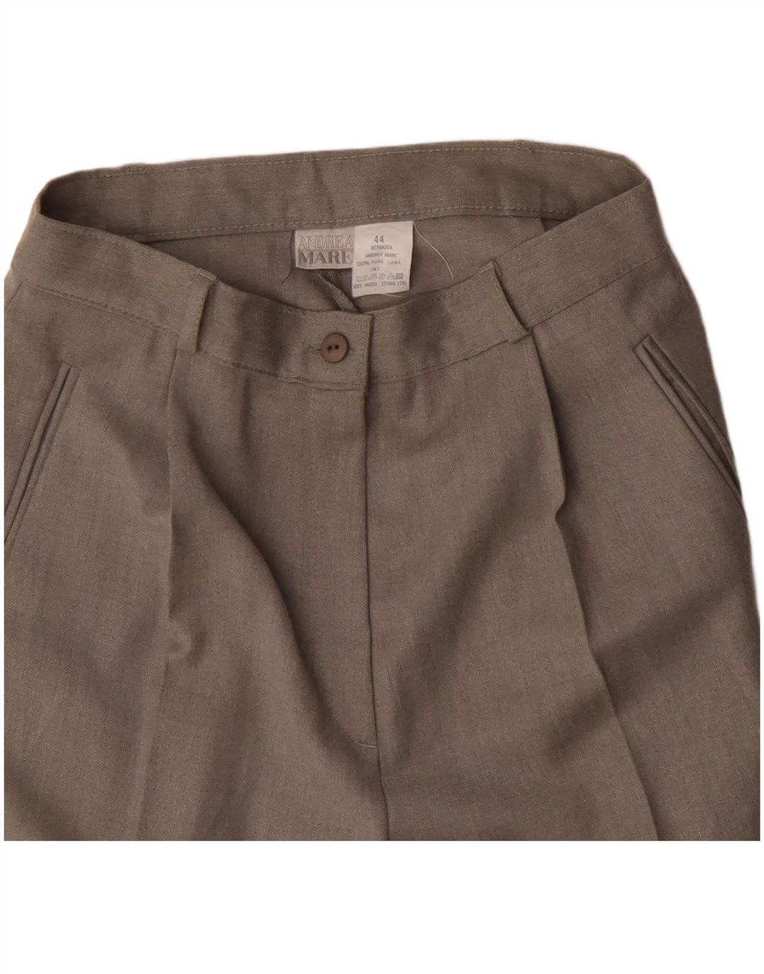 Andrea Mare Bermuda taille haute pour femme IT 44 Medium W28 Gris