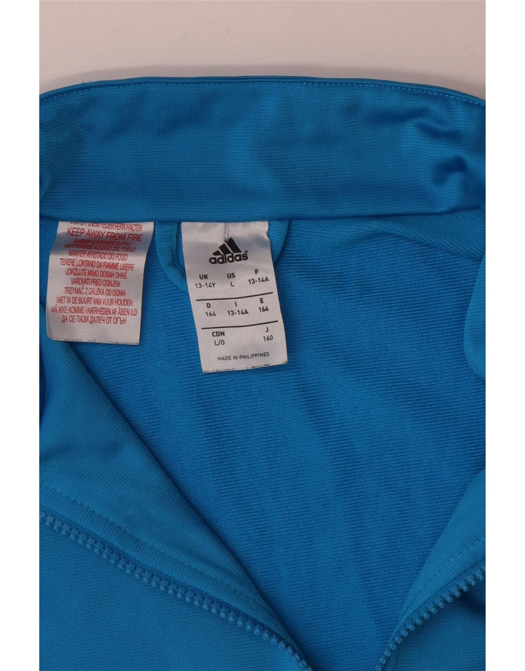ADIDAS Veste de Survêtement Garçon 13-14 ans Bleu Polyester