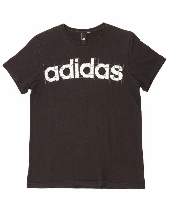 Adidas T-shirt graphique pour hommes, grand, noir