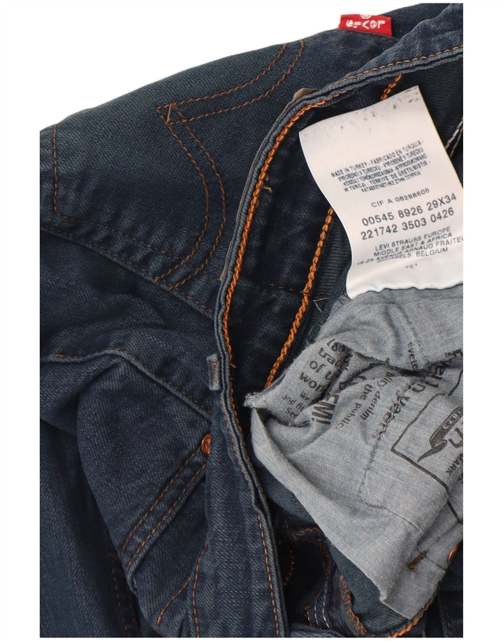 LEVI'S Jean Bootcut Femme 545 W29 L34 Bleu Marine Coton