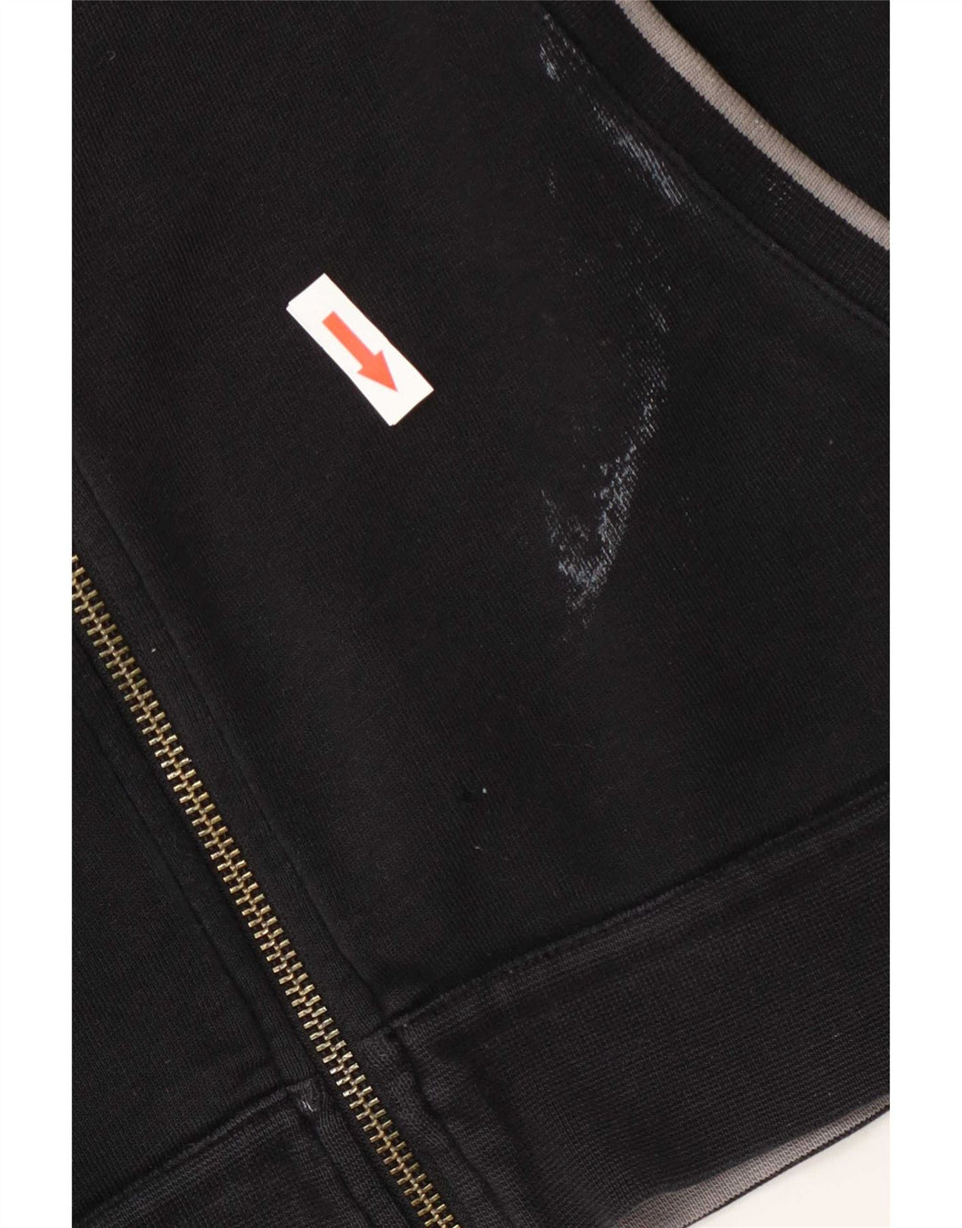 Armani Pull à capuche zippé pour homme Grand coton noir
