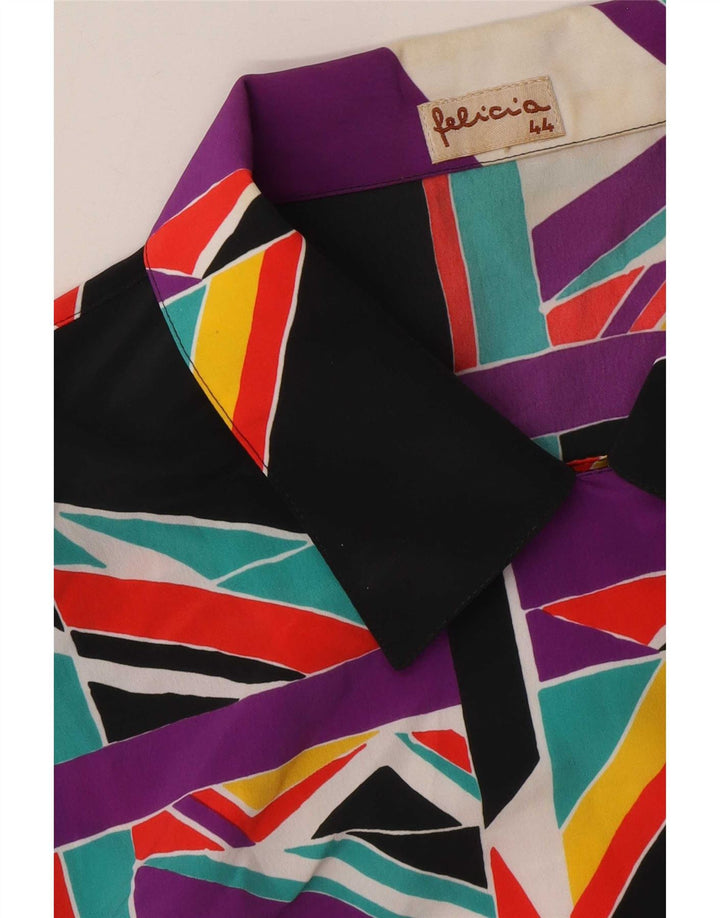 Felicia Femme Chemise Courte Blouse IT 44 Moyen Multicolore Géométrique