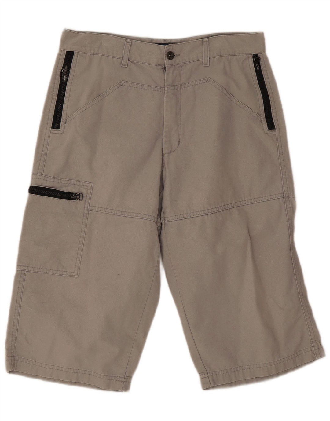 Tom Tompson Short Cargo Homme Moyen W30 Gris Coton