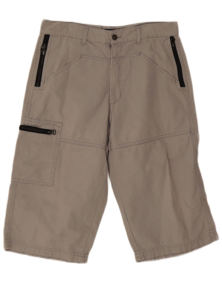 Tom Tompson Short Cargo Homme Moyen W30 Gris Coton