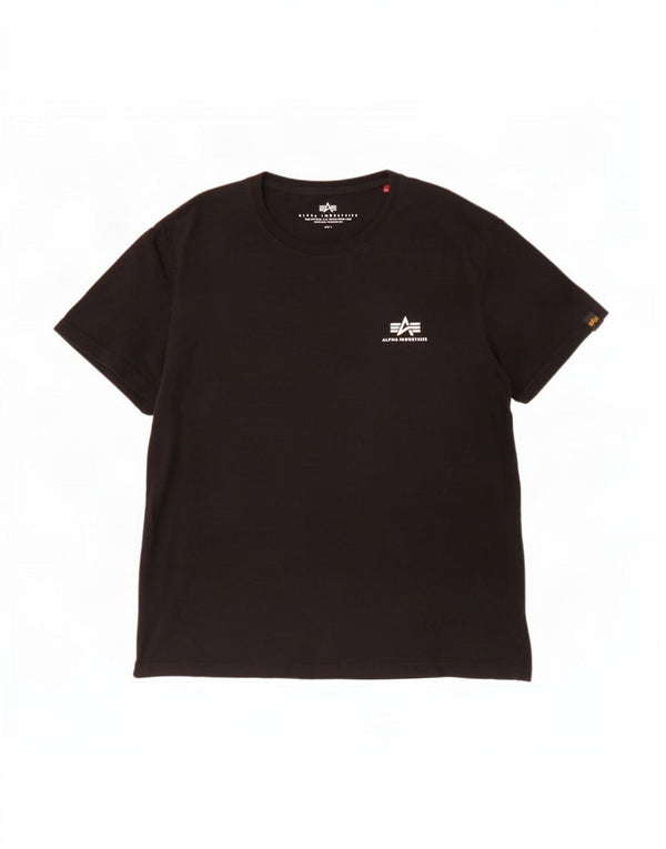Alpha Industries T-Shirt Homme Grand Noir Coton