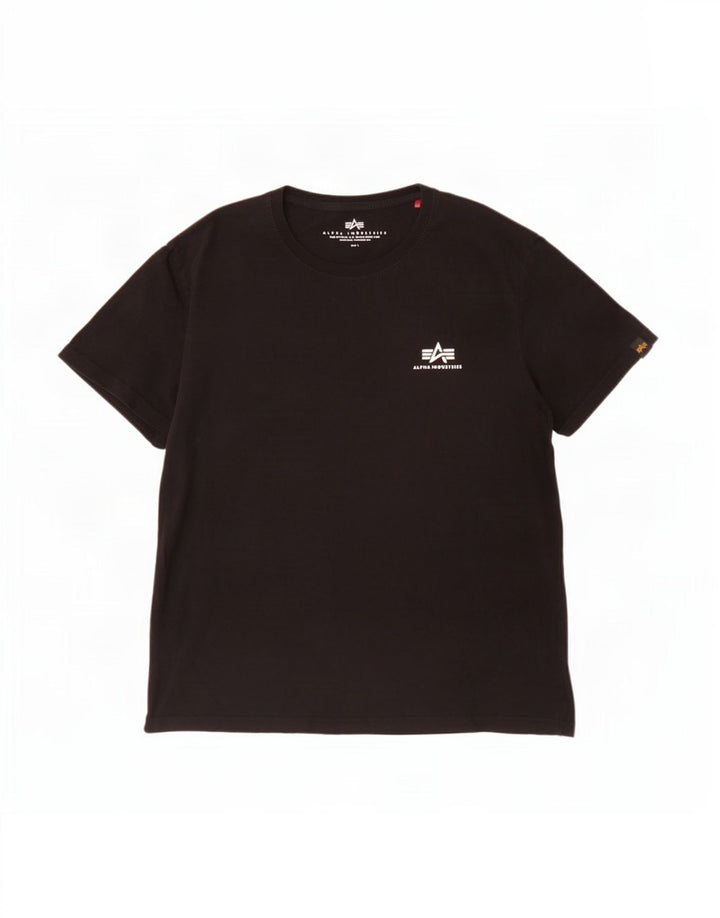 Alpha Industries T-Shirt Homme Grand Noir Coton