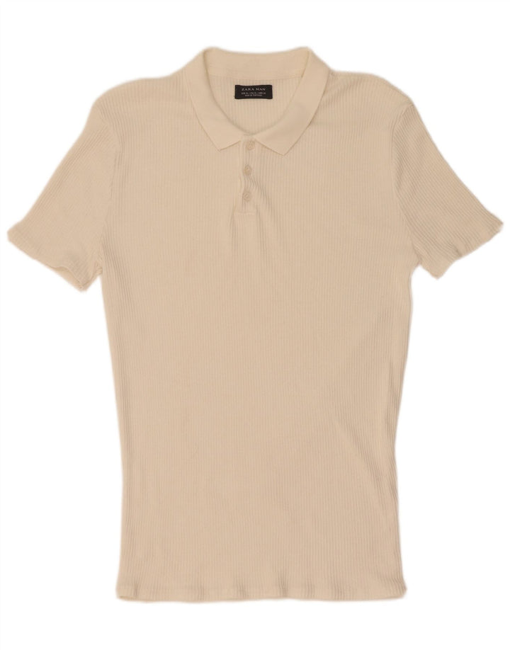 Polo Homme Zara XL Blanc