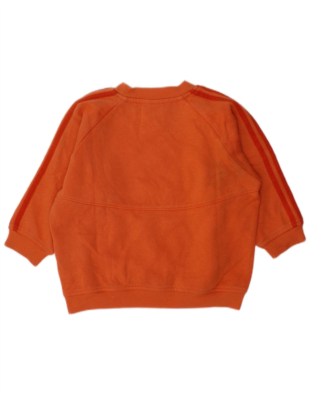 ADIDAS Sweat-shirt bébé fille 12-18 mois en coton color block orange