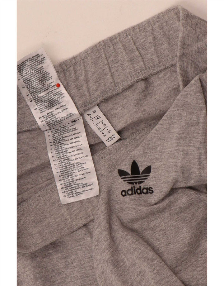 Adidas Leggings graphiques pour femmes UK 8 petit coton gris