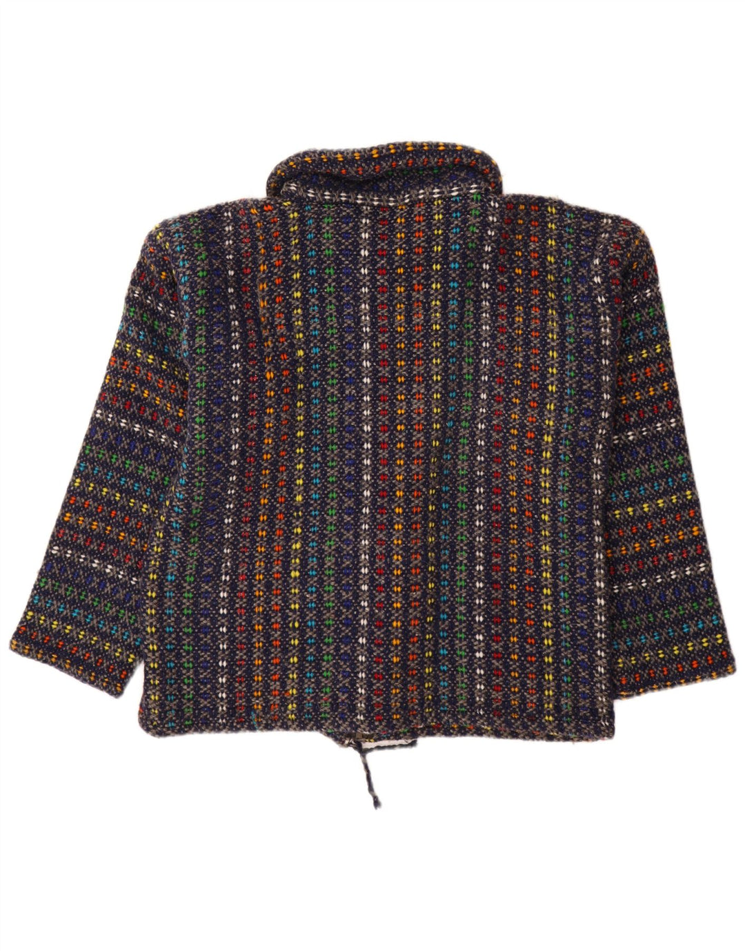 VINTAGE Pull Cardigan Femme UK 18 XL Multicolore Moucheté