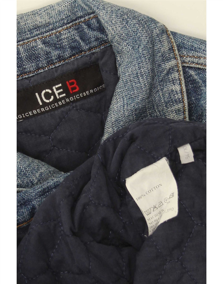 Iceberg Veste en Jean Homme IT 54 2XL Bleu Coton