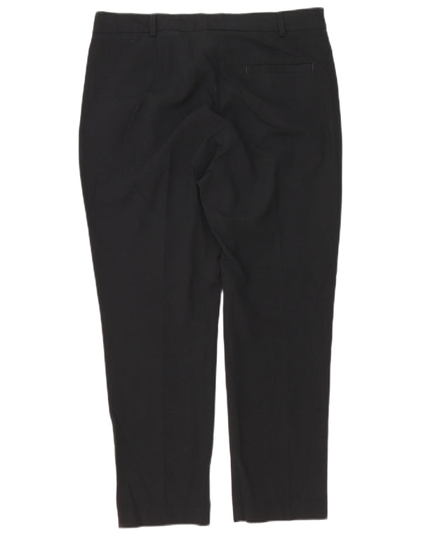 Marks & Spencer Pantalon chino court court pour femme UK 12 Medium W32 L25 Noir