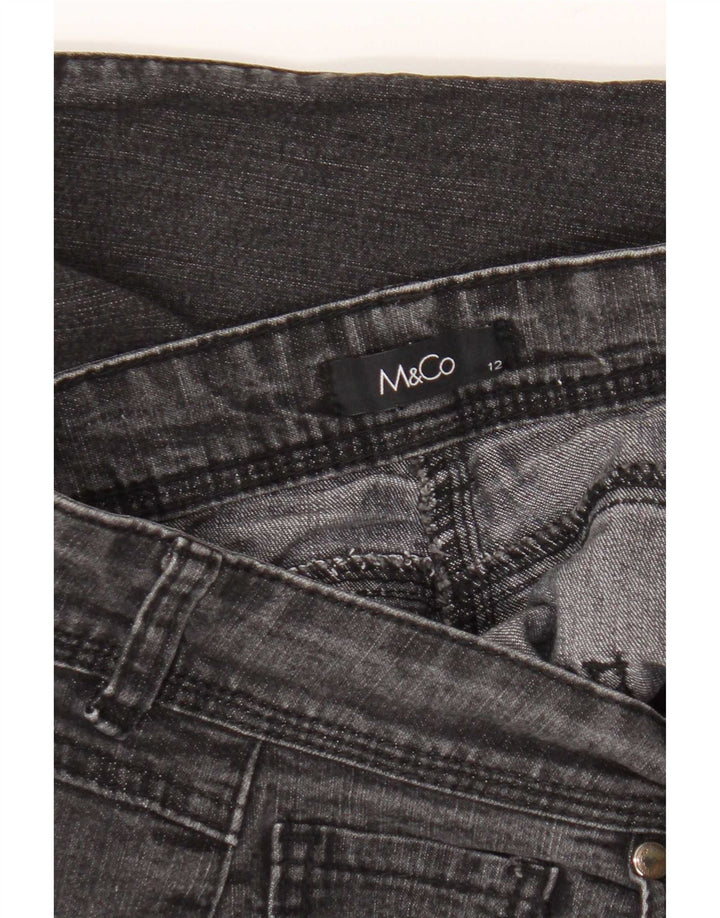 M&Co Jean droit pour femme UK 12 Medium W30 L30 Gris