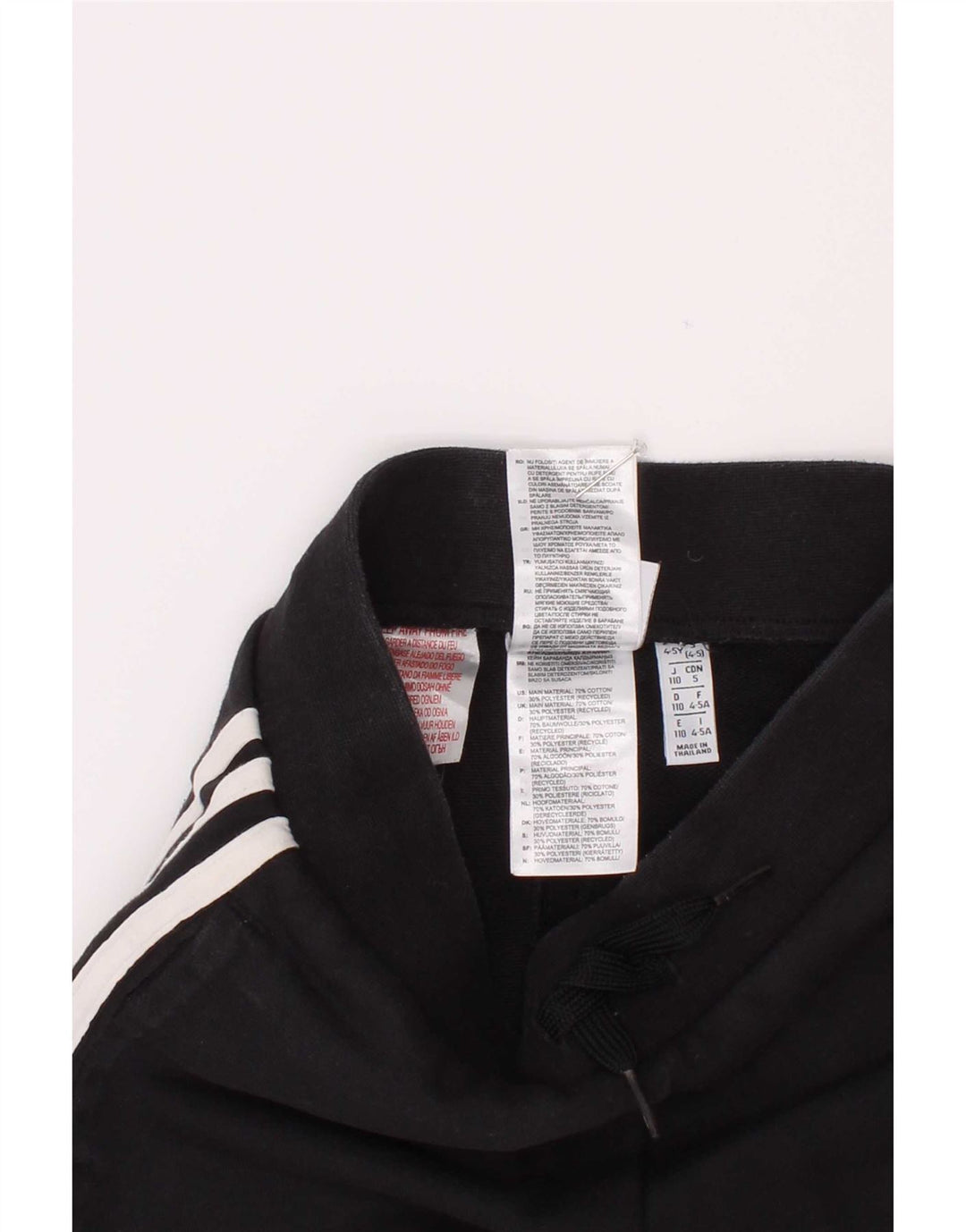 Adidas Short de Sport Garçon 4-5 Ans Coton Noir
