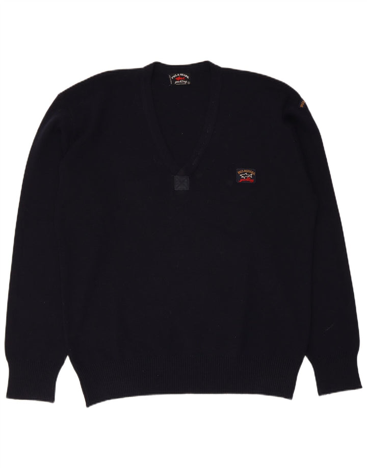 Paul & Shark Pull Col V Homme Bleu Marine Moyen