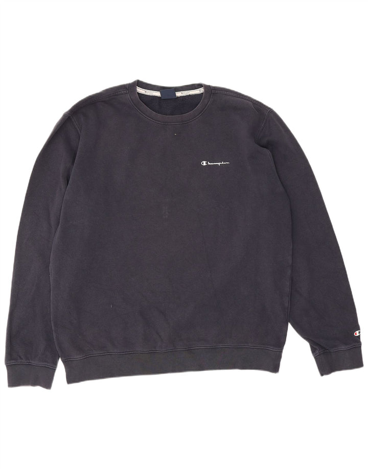 Champion Sweatshirt Jumper XL Bleu Marine Coton Homme