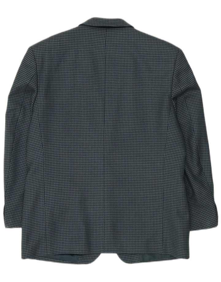 Douglas Veste blazer à 2 boutons pour homme IT 50, grand pied-de-poule vert