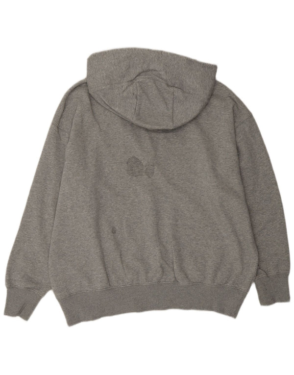 NIKE Pull à capuche coupe ample pour homme en coton gris moyen