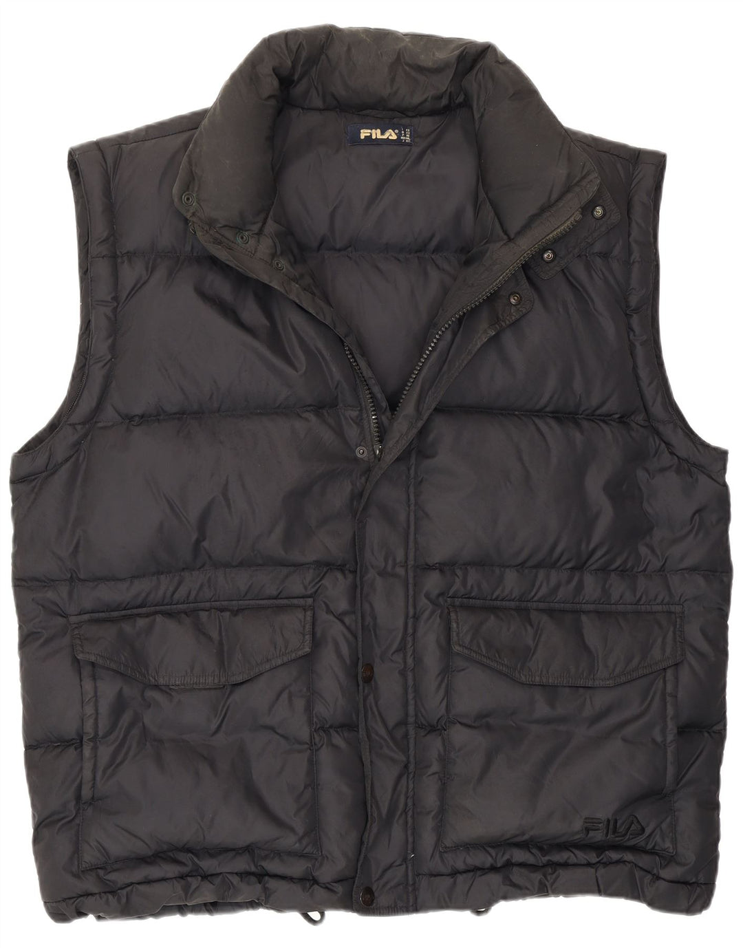 Fila Homme Gilet Rembourré IT 52 XL Noir Polyamide