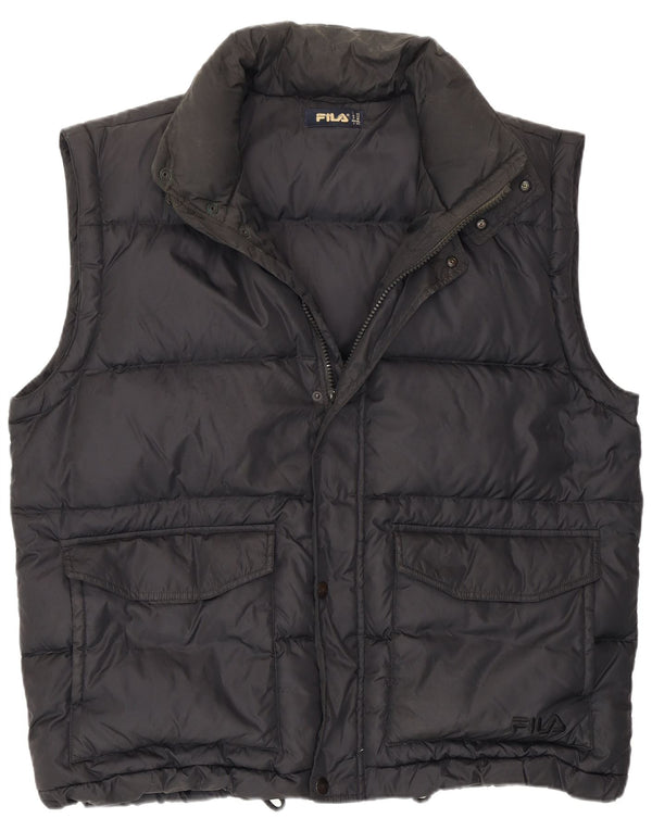 Fila Homme Gilet Rembourré IT 52 XL Noir Polyamide