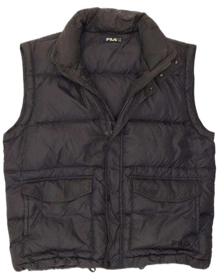 Fila Homme Gilet Rembourré IT 52 XL Noir Polyamide