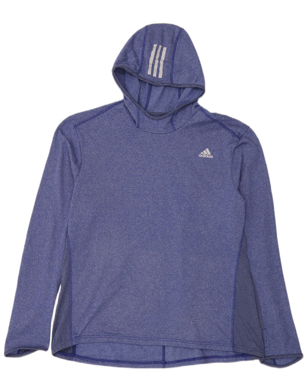 Adidas Haut à capuche à manches longues pour homme 2XL Bleu