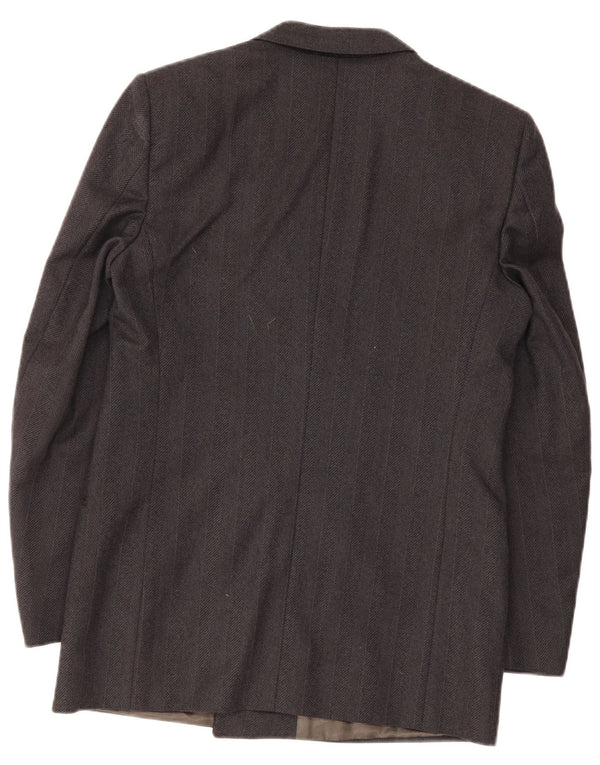 VENTANNI Veste Blazer Croisée Homme IT 46 Petit Gris Laine Vierge