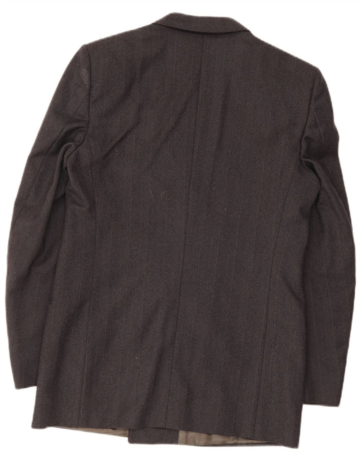 VENTANNI Veste Blazer Croisée Homme IT 46 Petit Gris Laine Vierge