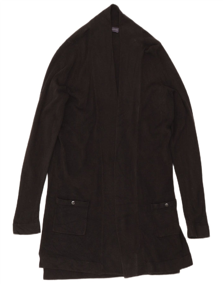 Marks & Spencer Pull cardigan long pour femme UK 10 Small Noir