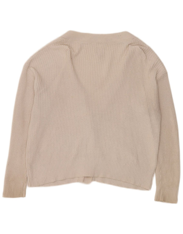 John Lewis Cardigan surdimensionné pour femme UK 16 Grand coton blanc cassé