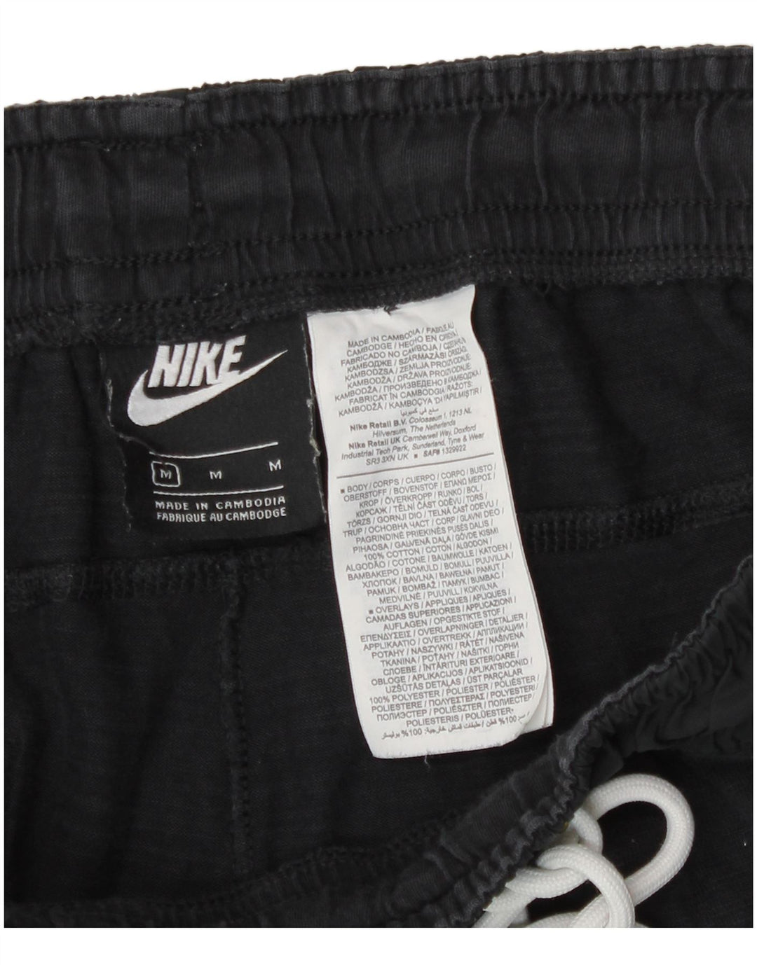 Nike Pantalon de survêtement pour homme en coton bleu marine moyen