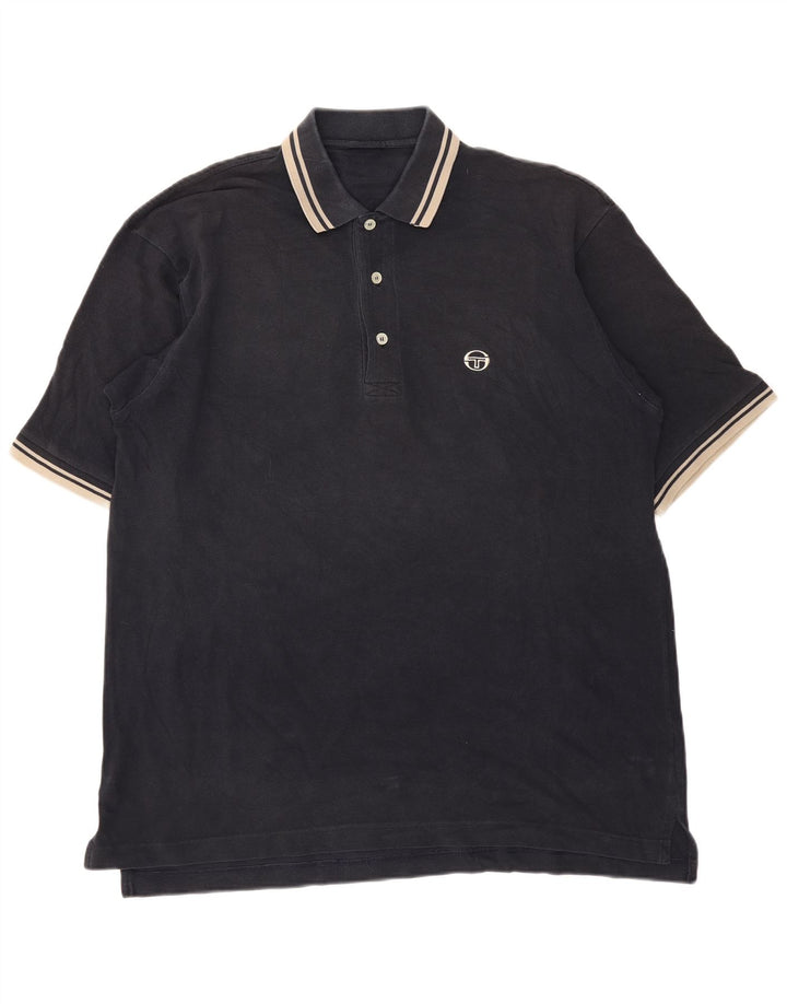 Sergio Tacchini Polo Homme Large Rayé Noir