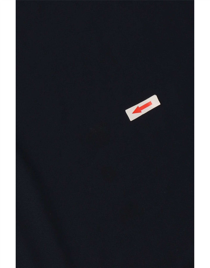 Nike Hommes Dri Fit T-Shirt Haut Petit Bleu Marine Polyester