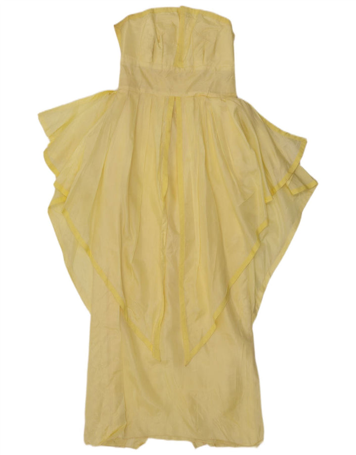 Murek Robe Bustier Asymétrique Femme EU 38 Acétate Jaune Moyen