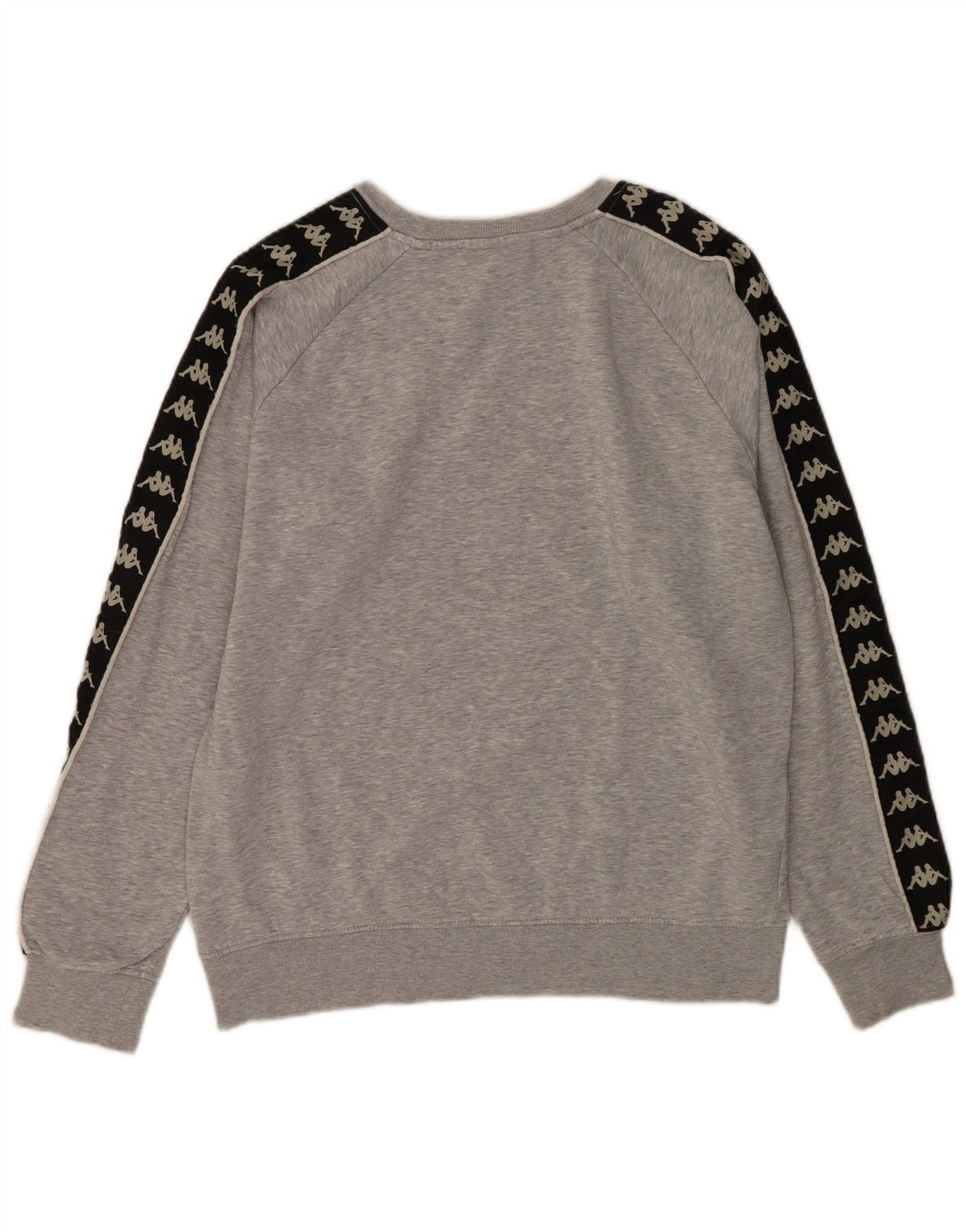 Kappa Sweat-Shirt Graphique Homme Gris Moyen Colorblock Coton
