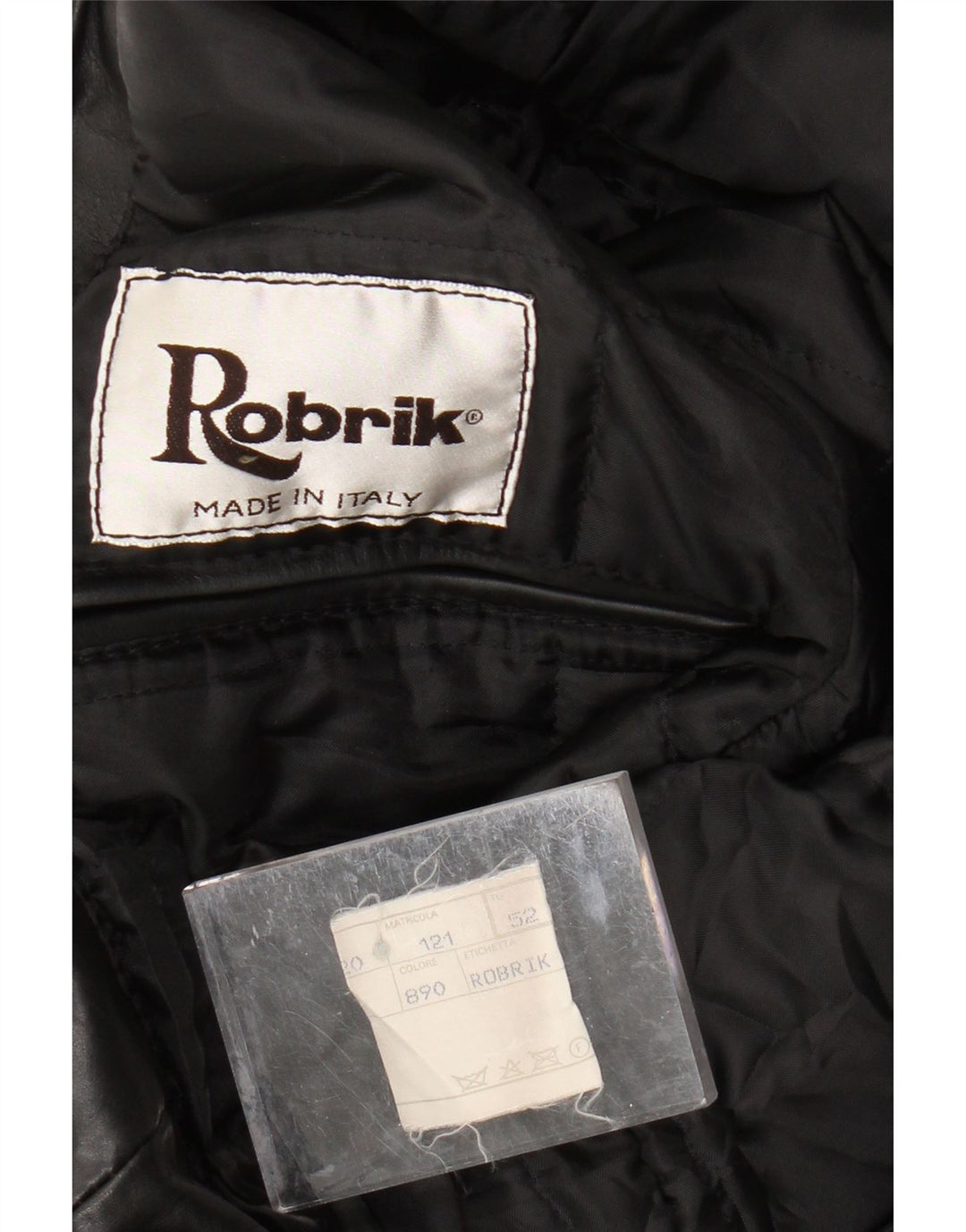 ROBRIK Veste en Cuir Homme IT 52 XL Cuir Noir