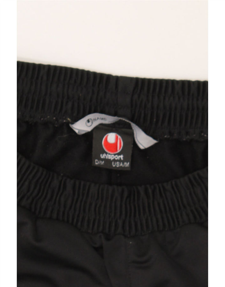 UHLSPORT Mens Tracksuit Trousers Medium Black Polyester Vintage Uhlsport and Second-Hand Uhlsport from Messina Hembry 