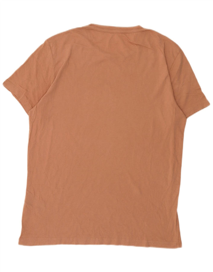 All Saints T-Shirt Homme Marron Moyen Coton