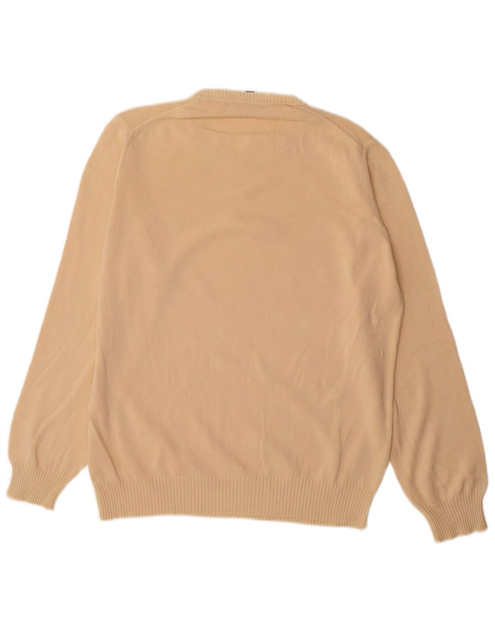Henry Cottons Pull Col Rond Homme Coton Beige Moyen