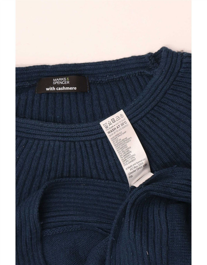 Marks & Spencer Pull col bateau pour femme UK 14 Bleu moyen