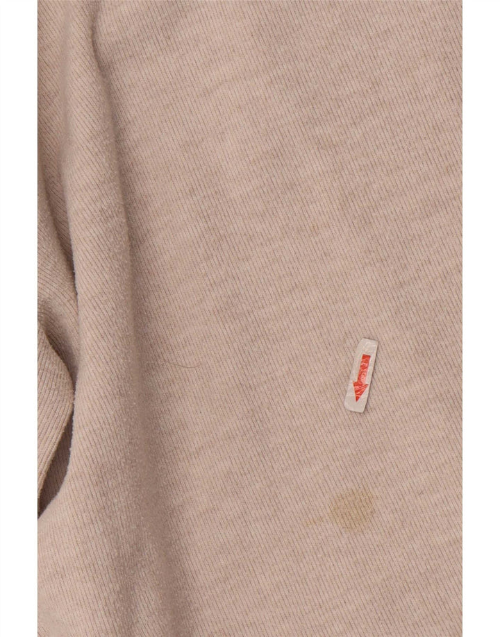 Zara Robe droite à manches 3/4 pour femme UK 12 Beige moyen