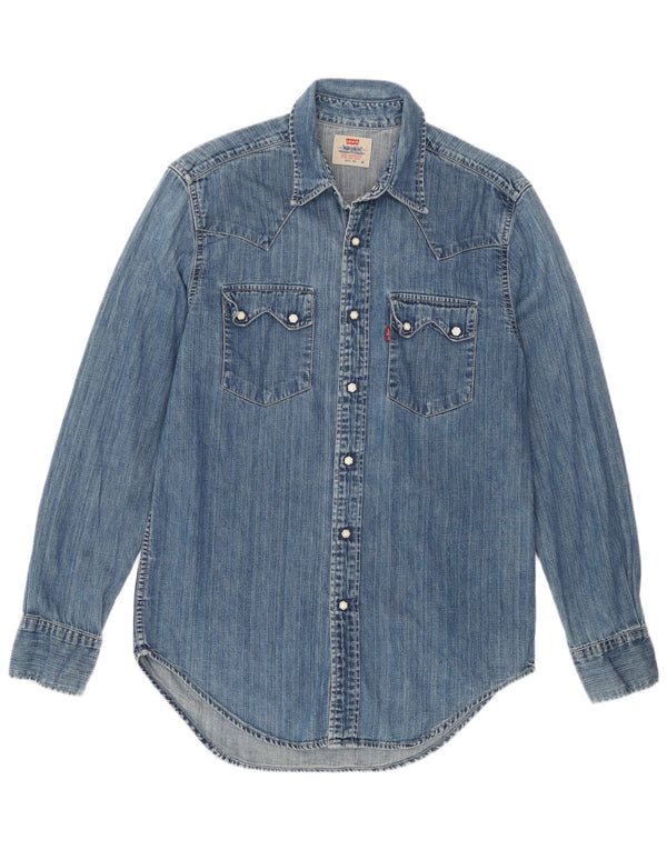 Levi's Chemise en Jean Homme Bleu Moyen Coton