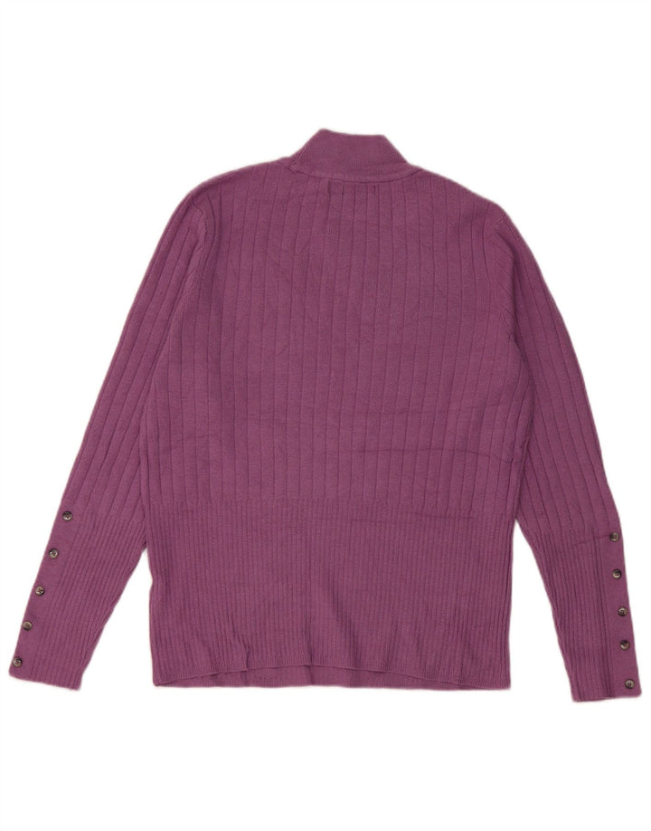 Marks & Spencer Pull col roulé pour femme UK 14 Violet moyen