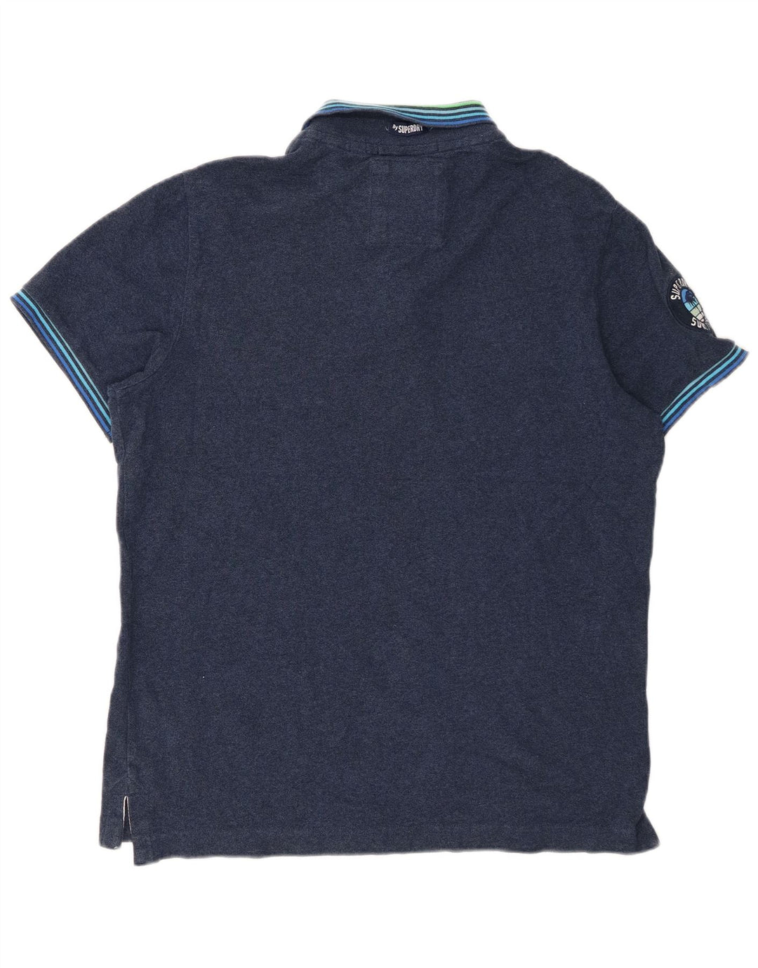 SUPERDRY Polo Graphique Homme 2XL Bleu Marine