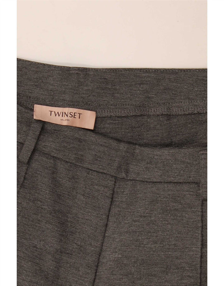 Twinset Pantalon Capri Femme W32 L22 Gris