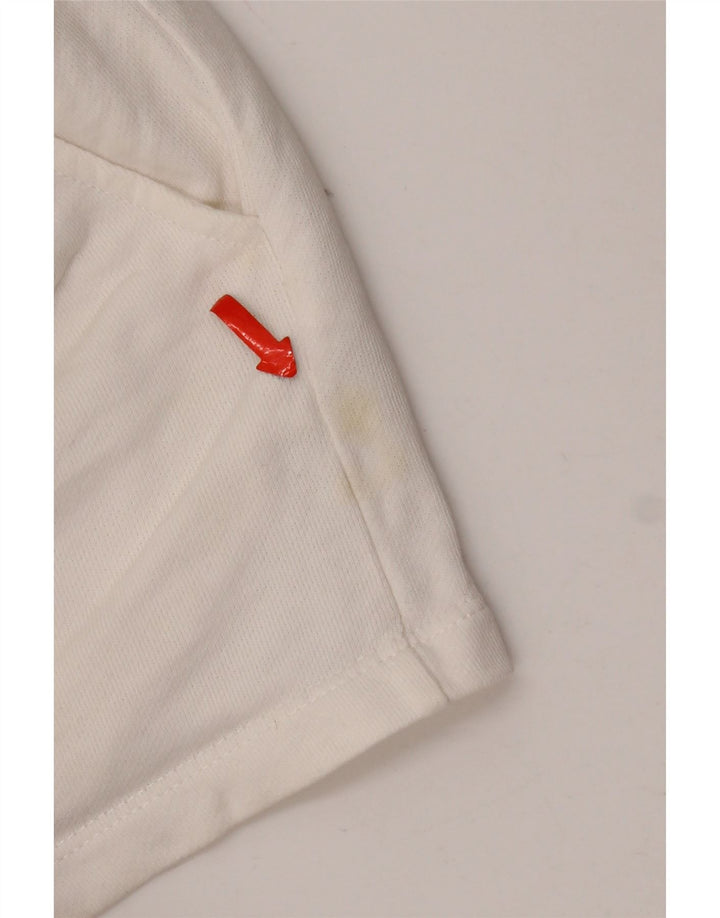 Zara Womens Regular Hot Pants UK 8 Petit Coton Blanc